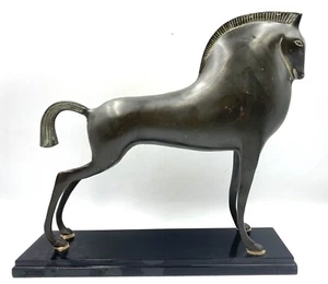 Rare Etruscan Horse Sculpture in the Manner of Boris Lovet-Lorski Cast Bronze - Picture 1 of 9