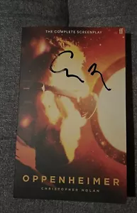 SIGNED Oppenheimer The Complete Screenplay Book By Christopher Nolan - Picture 1 of 4
