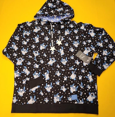 Disfraz Loungefly Disney Lilo and Stitch Fantasma Brilla en la Oscuridad Sudadera con Capucha XLarge NUEVO Foto 1 de 4