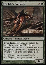 1x FOIL Kozilek's Predator Rise of the Eldrazi MtG Magic Green Common 1 x1 Card