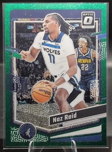 2023-24 Panini Donruss Optic - Naz Reid #192 Green Glitter Prizm SSP /77 Wolves - Picture 1 of 2
