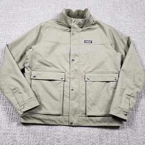 Patagonia Jacket Mens Large Maple Grove Canvas Mojave Khaki Army Outdoors - Picture 1 of 10