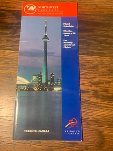 Northwest Airlines Flight Schedule January 31 1997 - Picture 1 of 3