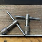 (2) Vintage Small Die Holder Tap Tool Machinist Metal Thread Tool Part Unbranded