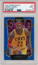 2015-16 Panini Select LeBron James Blue Prizm Concourse Lakers 1/249 Mint PSA 9