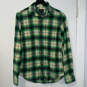 Camicia di flanella a quadri verde AQUILA AMERICANA - S - Foto 1 di 9