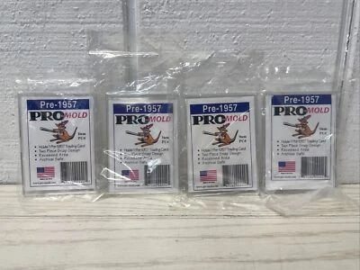 Pro-Mold PC4 Pre-1957 Sports Trading Card Holder Protective Case NEW Lot of 4 - Image 1 of 2
