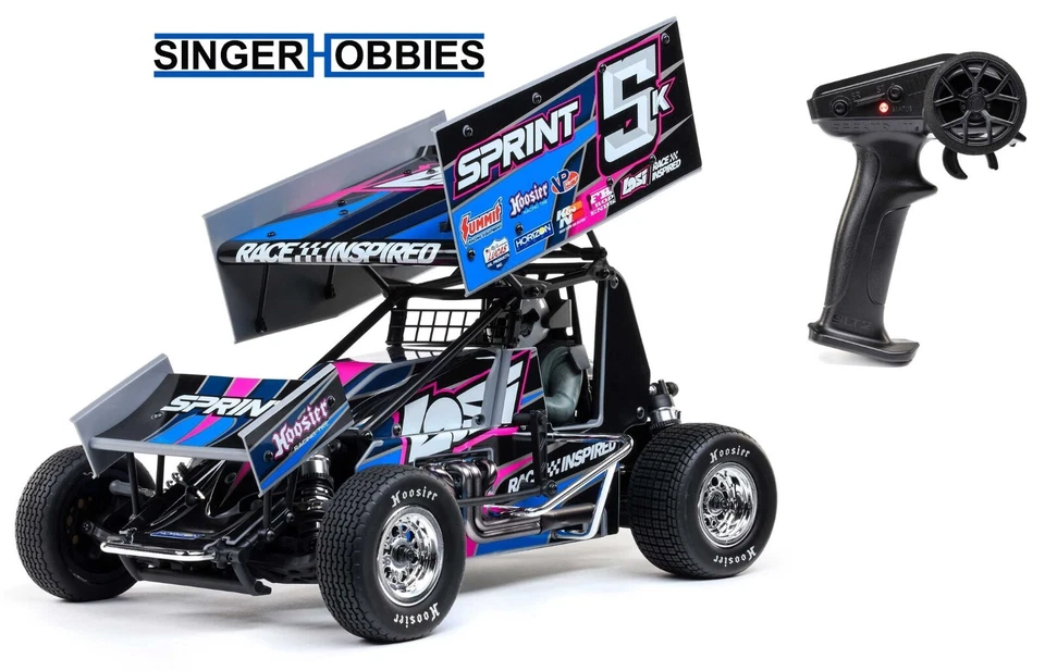 LOSI LOS-1387T1 1/10 22S Brushless Radio Control Sprint Car 2WD RTR Blue HH