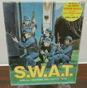 S.W.A.T. Puzzle von 1975, hervorragende Grafik, einige Gebrauchsspuren im Karton! - Bild 1 von 5