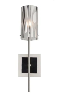 Dos (2) Lámpara de Pared Aplique Cromo Imperio 1 Luz 5 Pulgadas Cromo Varaluz AC1071 Foto 1 de 2