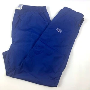 VTG 80s Bill Rogers Men Track Pants XL Navy Blue Zipper Cuffs USA Boston SEE - Picture 1 of 13