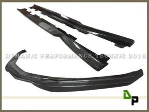 ST1 Carbon Front Lip plus G6 Side Skirt Lip for 16-17 Chevrolet Camaro V8 SS - Picture 1 of 1