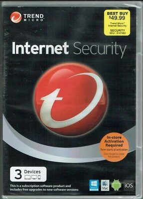 Trend Micro -Internet Security      (Windows 8/Mac/And/iOS, 3 Devices Protected) - Image 1 of 2