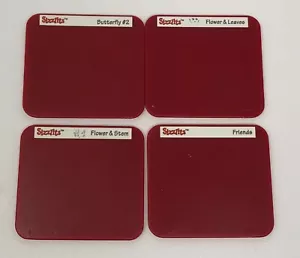 Fustellatura Sizzix: 4x Sizzlits (set amici, fiori e farfalle) 38-9693 - Foto 1 di 2