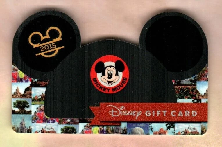 DISNEY New Year 2015, Mickey Mouse Hat ( 2014 ) Die-Cut Gift Card ( $0 ) - Image 1 of 1