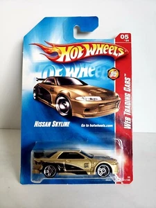 Hot Wheels Web Trading Cars Nissan Skyline 05/24 Gold & Black 2008 081/196 - Picture 1 of 3