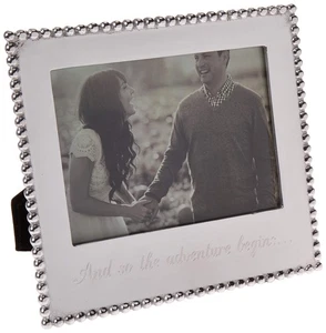 Y así comienza la aventura marco con cuentas 5x7 | plata | brillante | marcos |... - Imagen 1 de 4