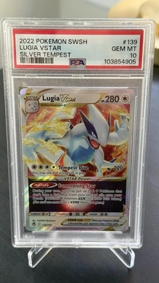 PSA 10 GEM MINT Lugia VSTAR 139/195 Swsh12: Sword & Shield - Silver Tempest Holo - Image 1 of 2