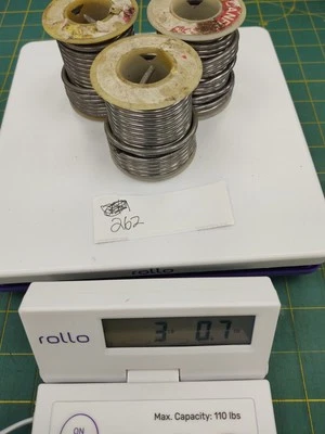 Soldadura Canfield mezclada 60/40 o 50/50 estaño plomo soldadura 3 libras 0,7 oz 3 rollos Foto 1 de 3