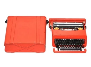 Olivetti Valentine rot Schreibmaschine funktionstüchtig selten Vintage aus Japan - Bild 1 von 6