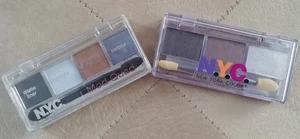 NYC New York Colors Cream Liner MOD QUAD & Eyeshadow Trio Palette Shade Makeup - Picture 1 of 15