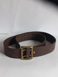Thick leather officer's belt from the USSR  122 см 48,03 inc - Picture 1 of 21