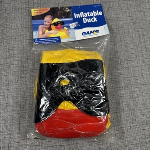 "El pato inflable Derby de gran tamaño divertido juguete inflable para piscina de 18"" ¡RARO! - Imagen 1 de 6