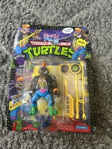 1991 ORIGINALE TMNT Donatello Teenage Mutant Ninja Turtles Punker Don Rock N Roll - Foto 1 di 9