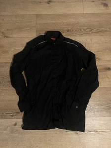 Hugo Boss Mens Black Long Sleeve Button Up Dress Shirt Size Large - Picture 1 of 3