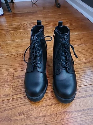 Botas con cordones negras Soda para mujer 8 Foto 1 de 4