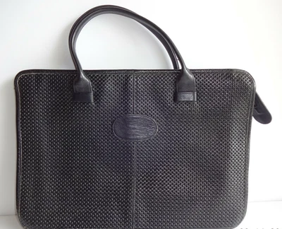 Maletín de transporte Etra negro vintage maletín bolso mensajero Foto 1 de 4