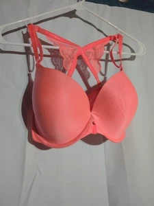 Reggiseno Victoria's Secret Demi -Busto taglia 36DD corallo - Foto 1 di 12