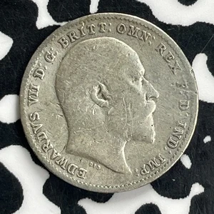 1909 Great Britain 3 Pence Threepence Lot#C4045 Silver! - Picture 1 of 2