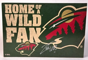 MN Wild Schild "Home of a Wild Fan" SIGNIERT von Hall of Famer ZACH PARISE - Man Cave - Bild 1 von 11