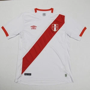 Peruanischer Fußballverband Trikot Medium Umbro Crest Fußball FPF rot weiß - Bild 1 von 9
