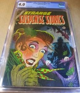 Strange Suspense Stories 18 CGC 4.0 Ditko Scarecrow Horror 1954 Charlton Comics - Picture 1 of 9