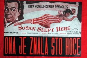 SUSAN SLEPT HERE DEBBIE REYNOLDS 54 EXYU MOVIE PROGRAM - Picture 1 of 1