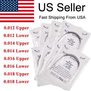 100× All Size Dental Orthodontic Super Elastic Niti Round Arch Wire Natural Form - Picture 1 of 19