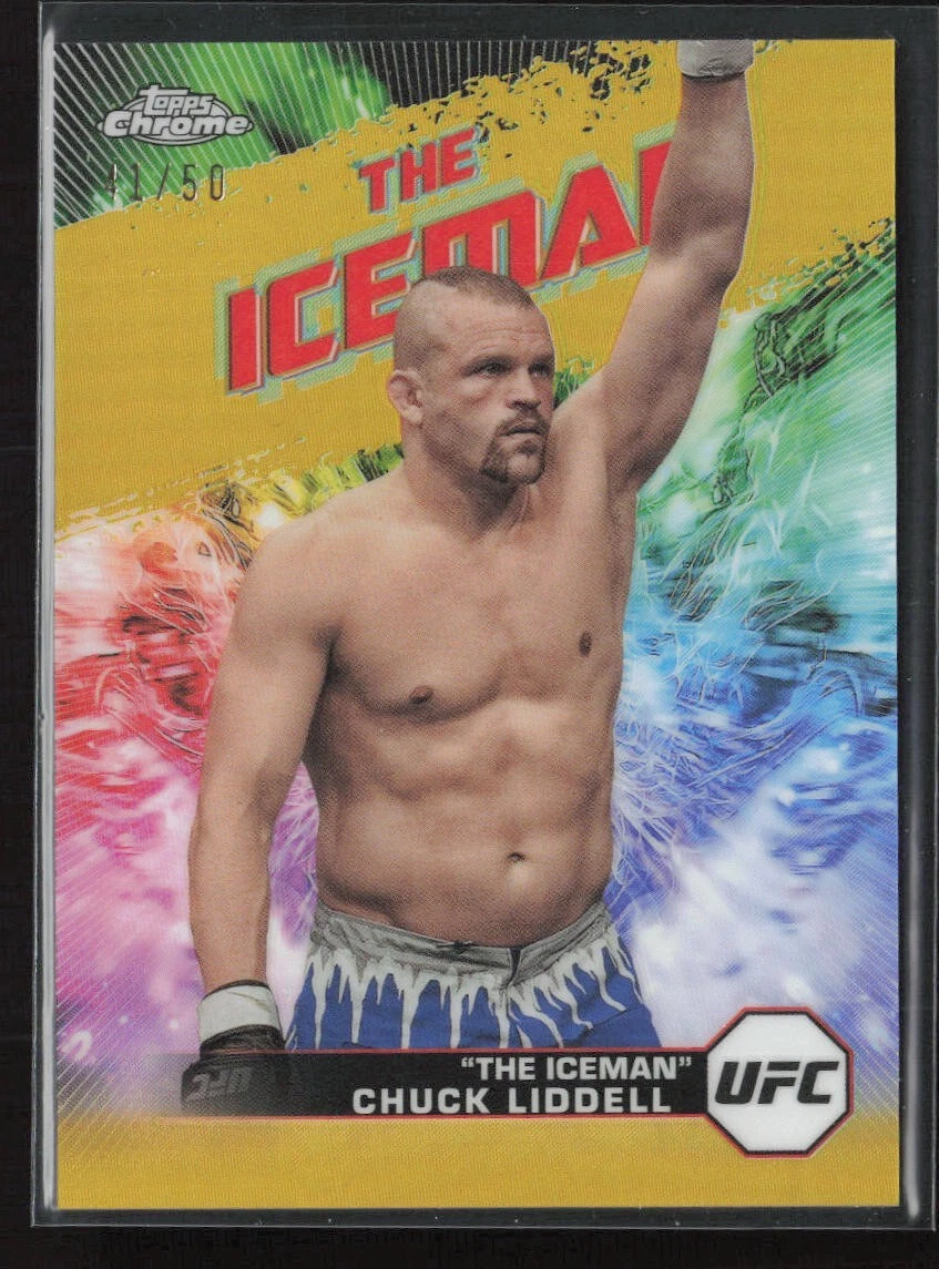 2024 Topps Chrome UFC GOLD REFRACTOR AKA THE ICEMAN CHUCK LIDDELL /50