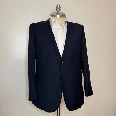 Blazer Abrigo Deportivo Zanetti Elements 48L Para Hombre Lana Azul Sólido Foto 1 de 4