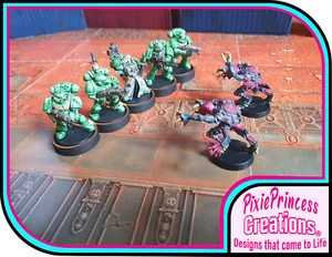 Bandejas de movimiento redondas 8x 25 mm I 5 espacios 1 fila MDF adecuadas para Warhammer 40k - Imagen 1 de 6