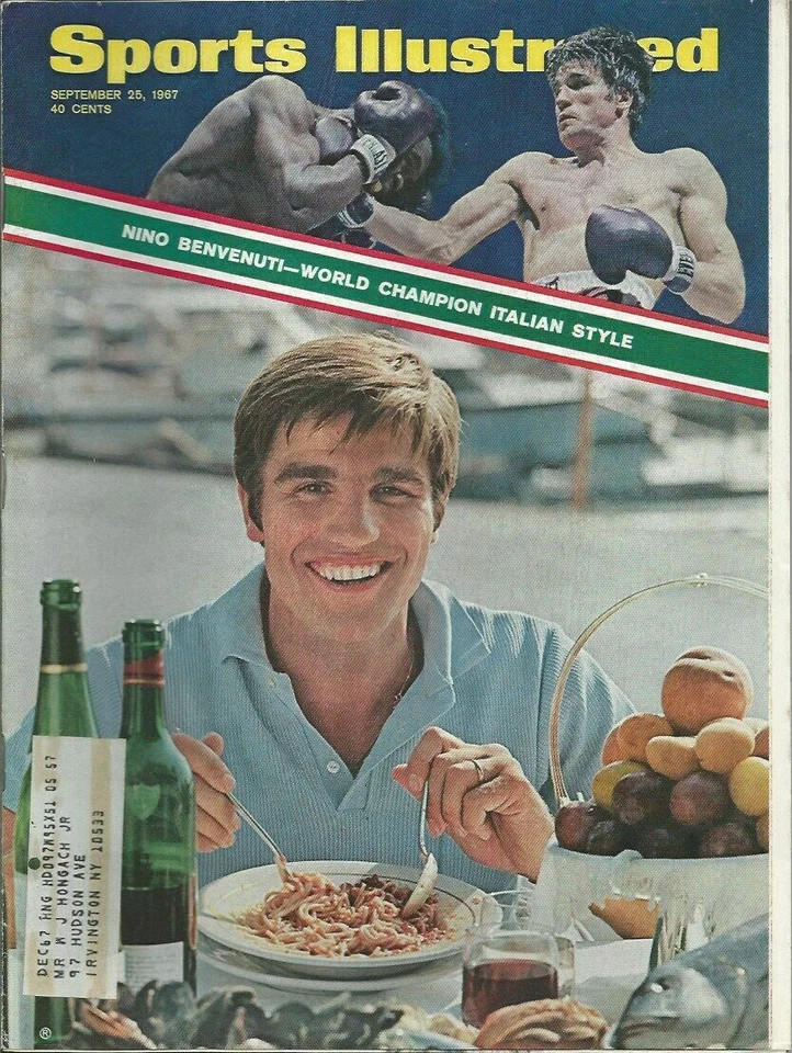 September 25, 1967 Nino Benvenuti Boxing Sports Illustrated - Image 1 of 1