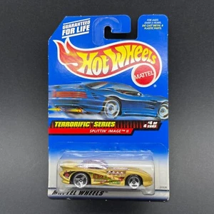 Hot Wheels Terrorific Series Splittin' Image II Car Gold Diecast 1/64 Scale #980 - Picture 1 of 4