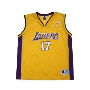 Vintage Champion LA Lakers Rick Fox Trikot Medium M Herren 40 Los Angeles Shaq - Bild 1 von 4