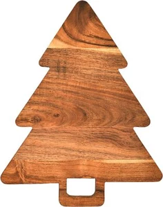 Wood Serving Tray With Christmas Tree Shaped Cutting Board For Kitchen Wooden - Picture 1 of 9