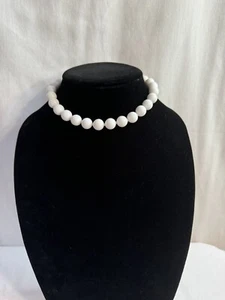 Vintage Estate MCM Bianco Perline Laurea 14 in Moda Collana Gioielli - Foto 1 di 5