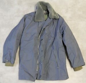 Original alte NVA DDR Winter Jacke mit Kragen für Frauen Zoll Größe m82 T2189