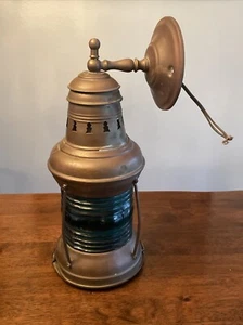 Vintage Maritime Marine Laterne Stil Elektrische Lampe Wandhänger - Bild 1 von 6