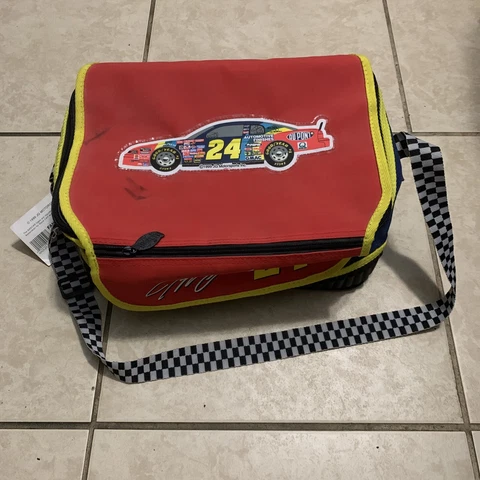 NEW OLD STOCK 1999 JEFF GORDON FAN FUELER INSULATED BAG LUNCH BOX COOLER NASCAR Cover
