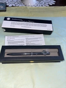Smithsonian Writing Instrument Ballpoint Pin castle Key , Chrome, - Picture 1 of 6